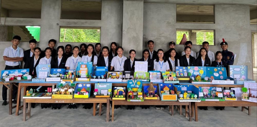 Students during the education fair organised by the Department of Education at Modern College, Piphema, on July 17.